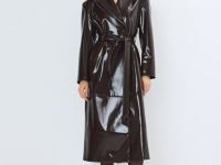 Тренч из искусственной кожи O'STIN x Яндекс Книги, Фиолетовый