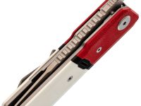 Складной нож Maxace Capsule-2, сталь 10CR15COMOV, рукоять G10, красный/белый