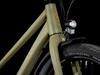 Женский велосипед Cube Hyde Pro FE Trapeze, год 2025, цвет Зеленый-Желтый, ростовка 19