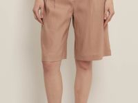 Шорты-бермуды с добавлением льна