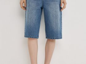 Шорты-бермуды со средней посадкой, Синий