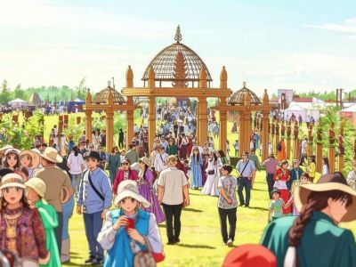 Нейросеть изобразила якутский Ысыах в эстетике аниме