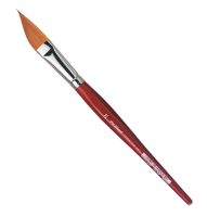 Кисть синтетика №20 скошенная Da Vinci "Cosmotop Spin" 5587 короткая ручка