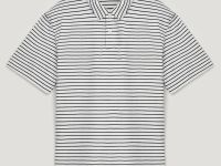 Поло с коротким рукавом в полоску