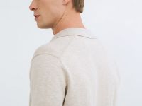 Поло с длинным рукавом, Белый