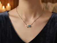 Колье из серебра э0675кл02260368_white