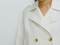 Укороченный плащ, Бежевый