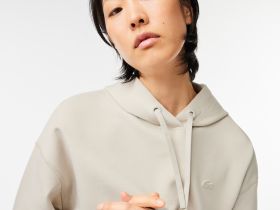 Женская толстовка Lacoste свободного кроя с капюшоном