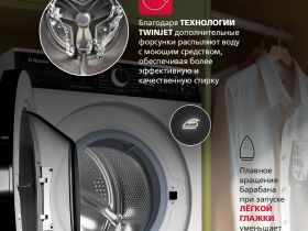 Стирально-сушильная машина Hansa WDHV1014BW