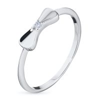 Кольцо из белого золота с бриллиантом э0901кц04200851