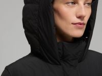 Пуховое пальто прямого силуэта