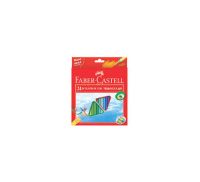 Набор карандашей цветных Faber-castell "Eco" 24 шт трехгранные + точилка в картоне