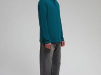 Поло из хлопка пике с длинным рукавом