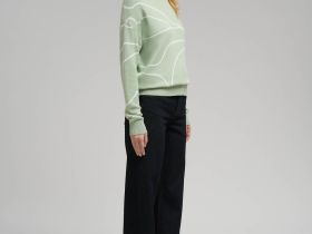 Легкий удлиненный джемпер с хлопком