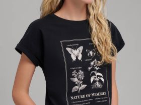 Футболка из хлопкового джерси свободного кроя