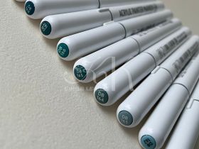 Набор маркеров акриловые Languo, 9 цветов, сине-зеленые оттенки