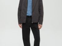 Ветровка из хлопка с отложным воротником