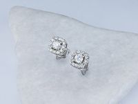 Пусеты из белого золота э4712пс04190200