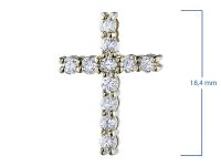 Подвеска из желтого золота с бриллиантами э0301пд11159100