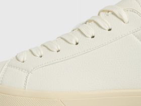 Кеды из микрофибры, Белый