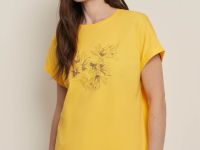 Футболка свободного силуэта с принтом