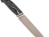 Нож Пантера, сталь М398, рукоять мельхиор, микарта