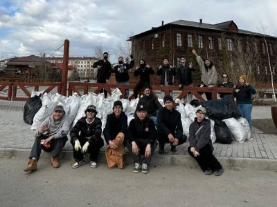 Порядка 3500 мешков мусора собрали на общегородских субботниках в Якутске