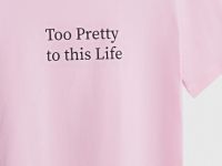 Футболка с принтом, Розовый