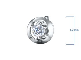 Пусеты из серебра э0612пс10090300