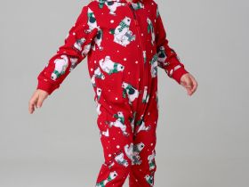 Пижама-комбинезон детская трикотажная для девочек