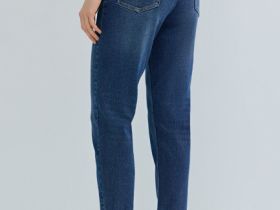 Джинсы Mom с высокой посадкой, Синий