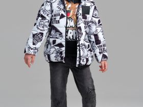 Куртка текстильная с полиуретановым покрытием для девочек