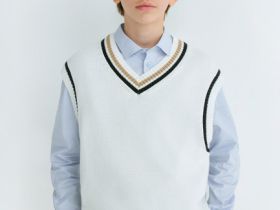 Жилет для мальчиков, Белый