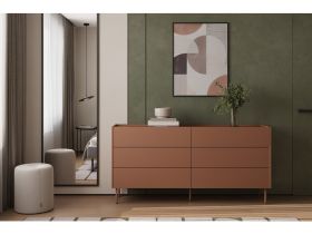 Комод Дигарс 163x81 Терракотовый
