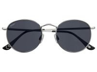 Очки солнцезащитные ZIPPO, унисекс, серебристые, оправа из меди, серые линзы