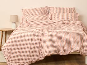 Постельное белье полукомплект Vichy, терракота