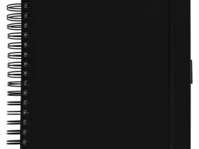 Скетчбук на спирали Гамма "Студия" 20х20 см 100 л 110 г, черный, твердая обложка, на резинке, слон