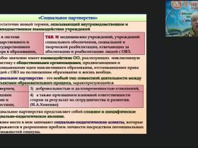 Вебинар "Социальное партнерство: психолого-педагогическая поддержка субъектов инклюзивного образования"
