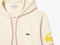 Хлопковое худи Lacoste унисекс с флисом