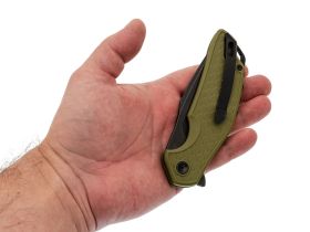 Складной нож Mr.Blade Wyvern blackwash сталь AUS-8, рукоять Olive FRN