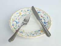 Тарелка Зайчата в кружевах/ Merletto e Coniglietti