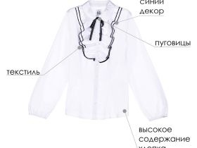 Блузка текстильная для девочки