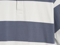 Поло в полоску из хлопка, Голубой