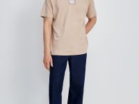 Свободная футболка с принтом