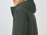 Утеплённая парка с капюшоном, Зеленый