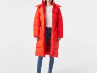 Женский длинный пуховик Lacoste Oversized с регулируемой талией