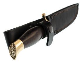 Финка НКВД МТ-107, сталь 95х18, латунь, граб, Ворсма