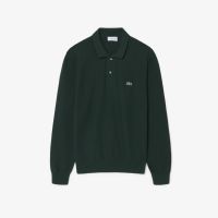 Мужской трикотажный свитер-поло Lacoste с длинным рукавом