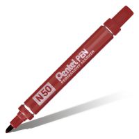 Маркер перманентный Pentel "Pen" 4,3 мм пулеобразный наконечник, красный