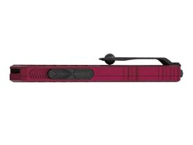Автоматический нож Microtech Cypher II S/E 1241-1MR, сталь M390MK, рукоять алюминий, бордовый/черный